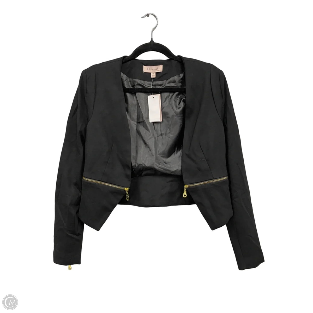 Blazer By Philosophy In Black, Size: Xs