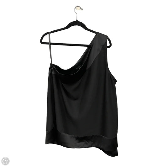 Blouse Sleeveless By Banana Republic In Black, Size: Xl