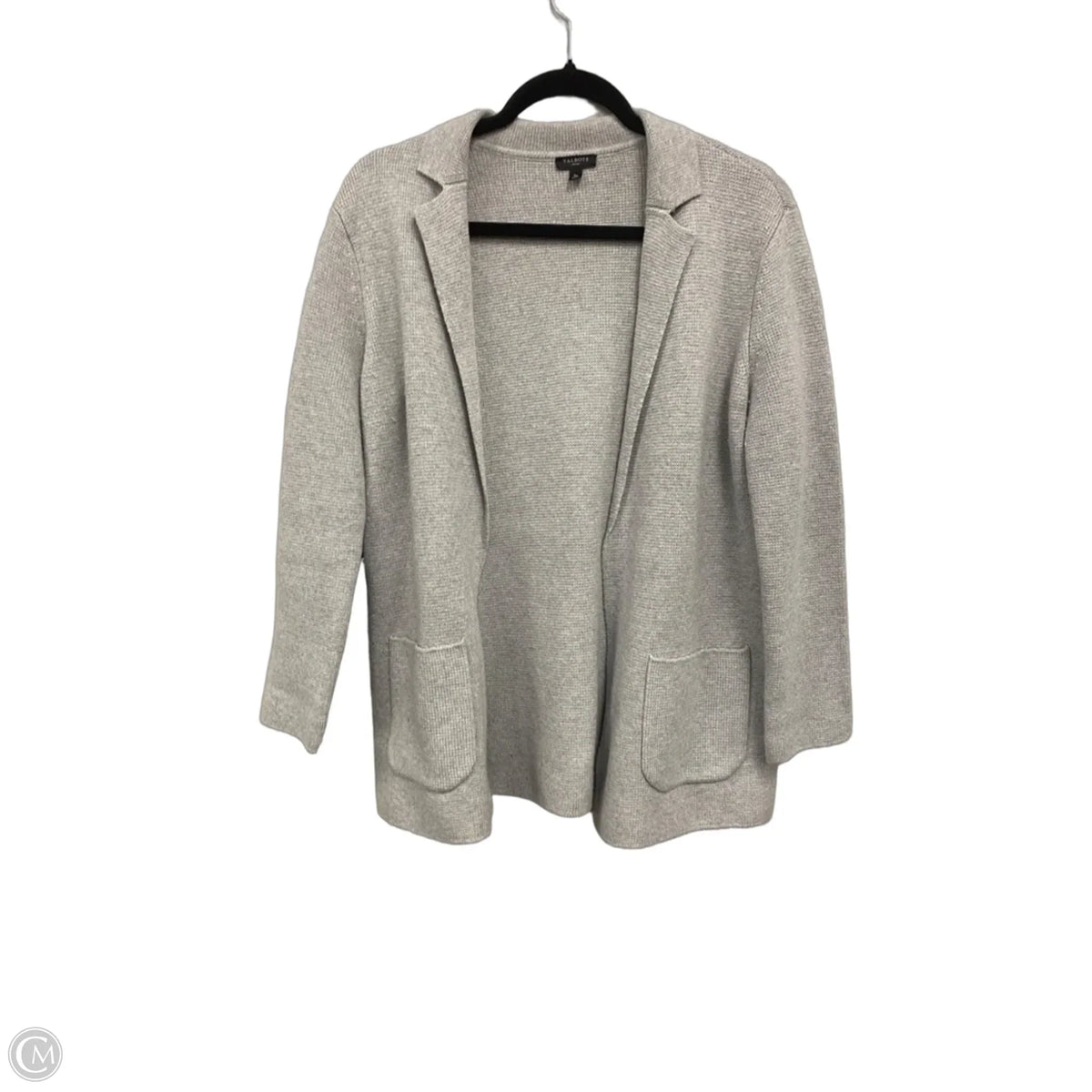 Sweater Cardigan By Talbots In Grey, Size: Sp