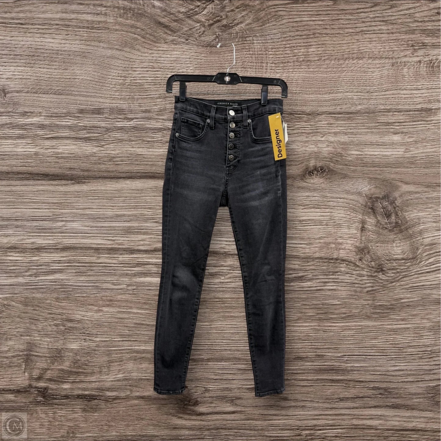 Jeans Skinny By Veronica Beard In Black Denim, Size: 2