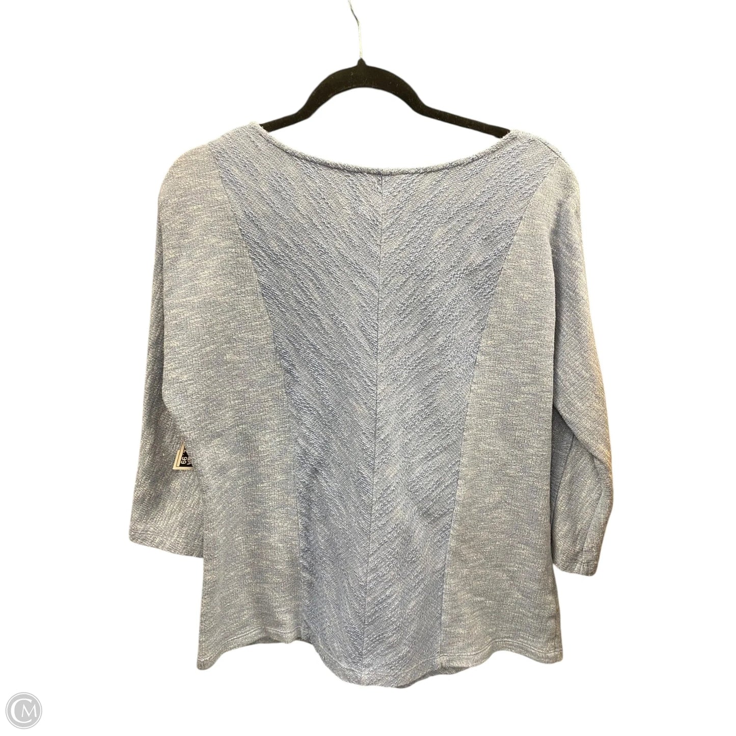Top 3/4 Sleeve By Loft In Blue, Size: L