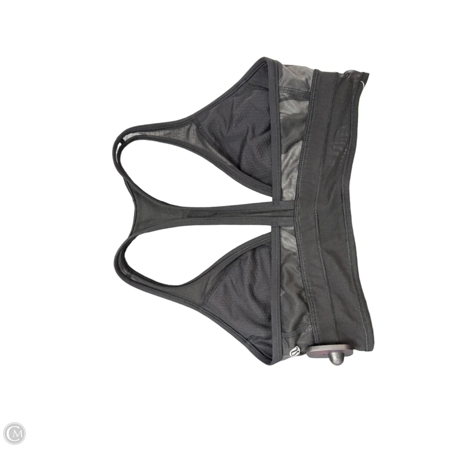 Athletic Bra By Lululemon In Black & Grey, Size: S