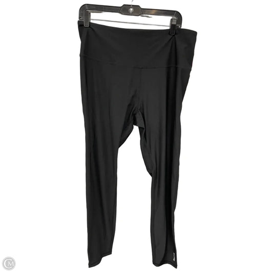 Athletic Leggings By Reebok In Black, Size: Xl
