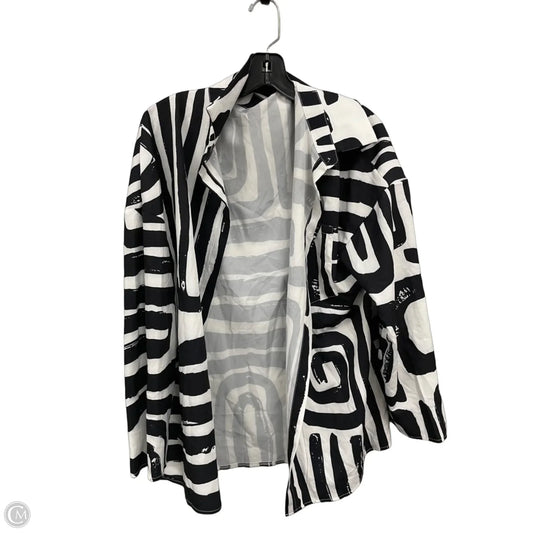 Pants Set 2pc By Shein In Black & White, Size: L