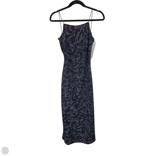 Dress Casual Midi By Clothes Mentor In Navy, Size: L