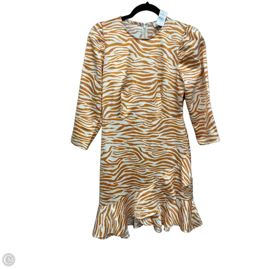 Dress Casual Short By Loft In Orange & Tan, Size: 0