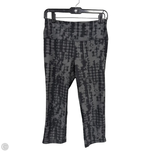Athletic Capris By Dsg Outerwear In Black & Grey, Size: M
