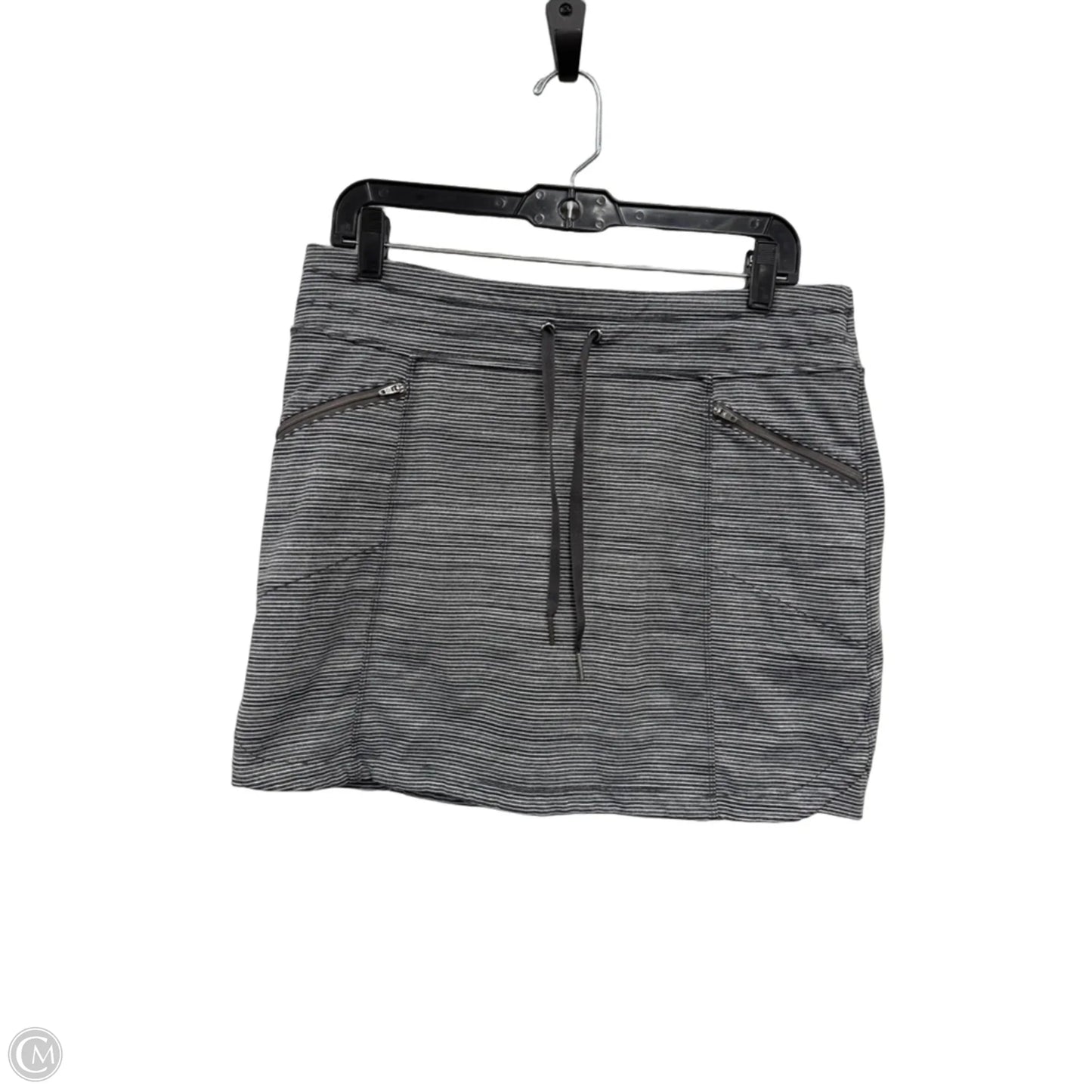 Athletic Skort By Athleta In Black & Grey, Size: M