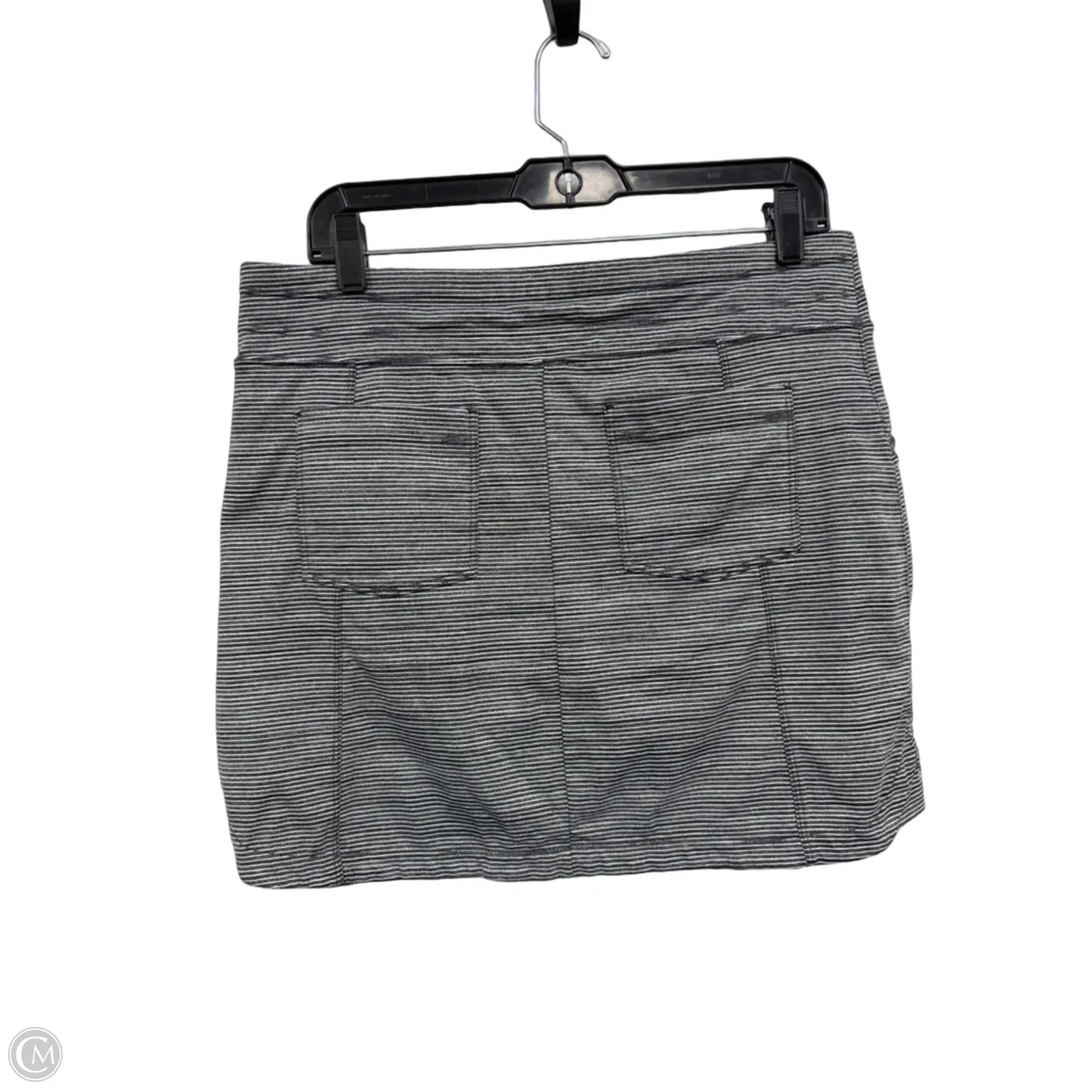 Athletic Skort By Athleta In Black & Grey, Size: M