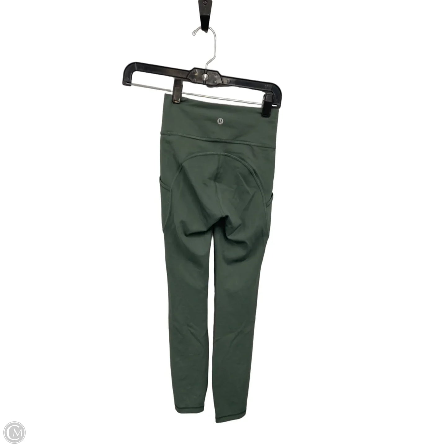 Athletic Leggings By Lululemon In Green, Size: 0