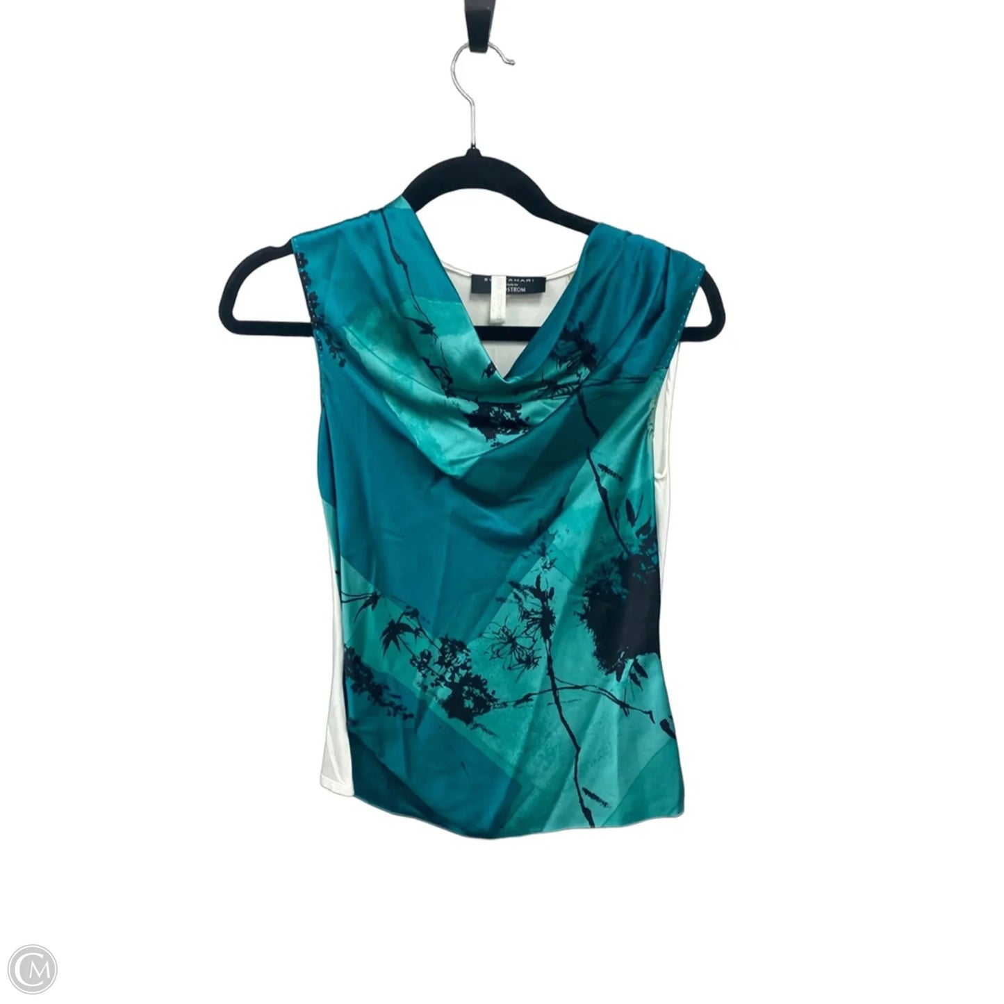 Top Sleeveless By Elie Tahari In Aqua, Size: Xs