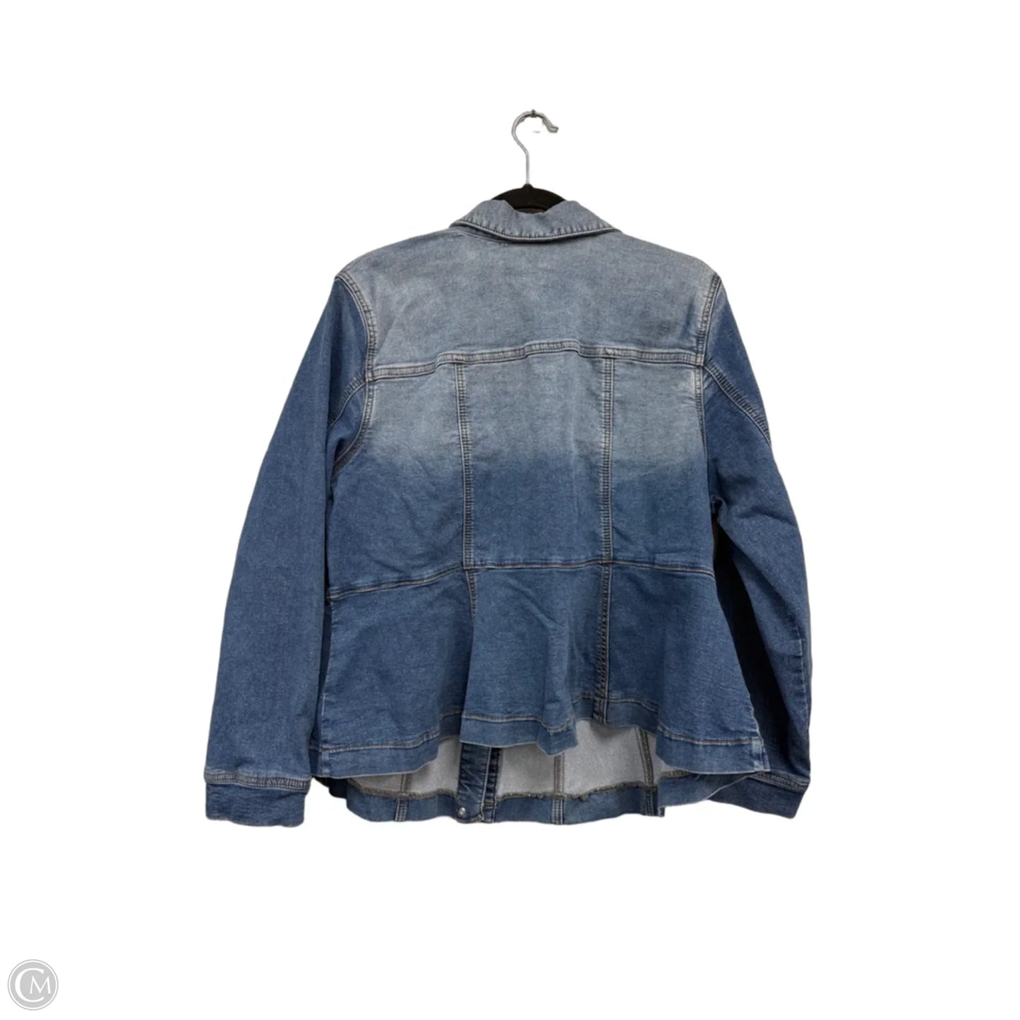 Jacket Denim By Eloquii In Blue, Size: 18