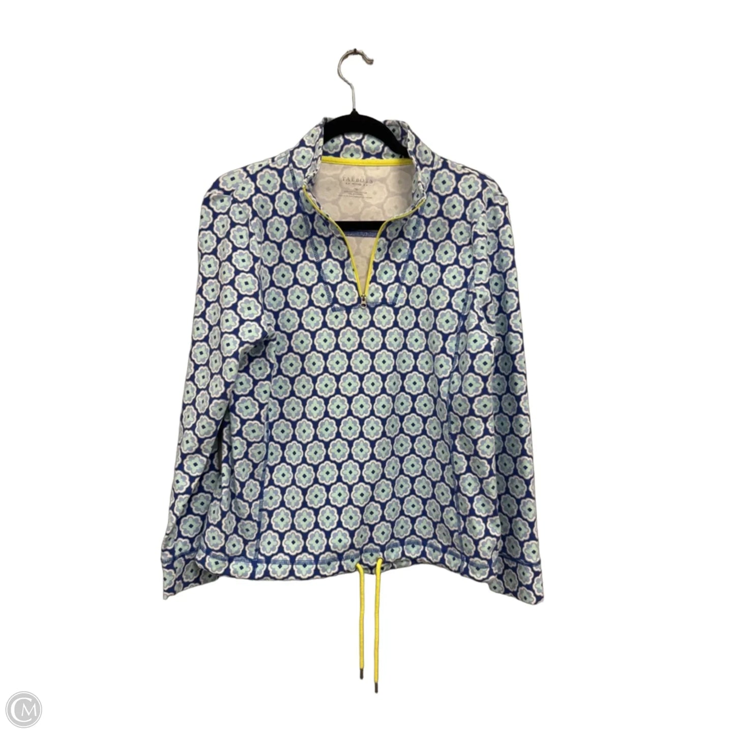 Athletic Jacket By Talbots In Blue & Yellow, Size: Mp