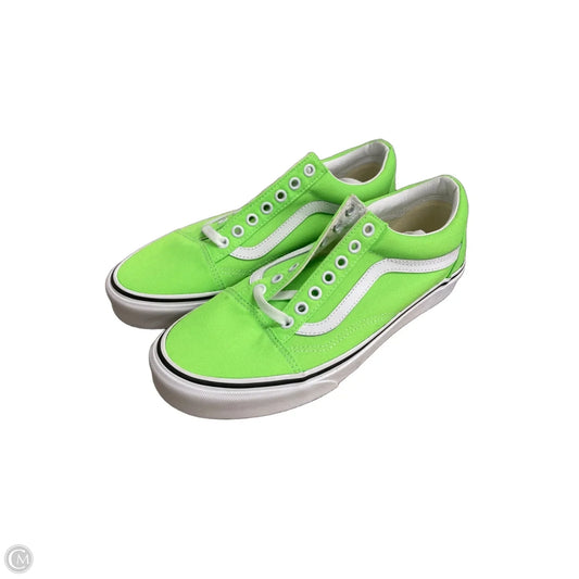 Shoes Athletic By Vans In Green, Size: 9.5
