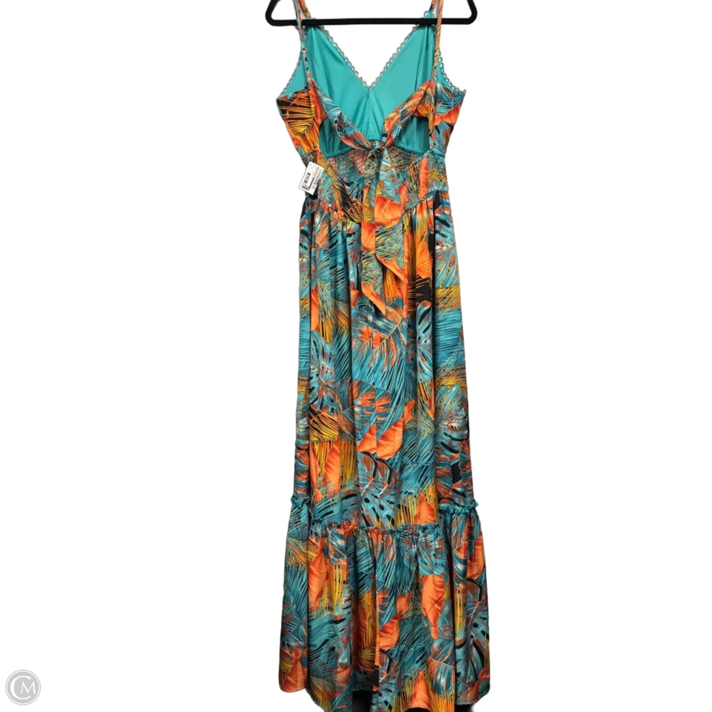 Dress Casual Maxi By Fashion Nova In Blue & Orange, Size: Xl