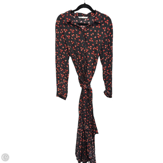 Dress Casual Maxi By Zara In Black & Orange, Size: Xl
