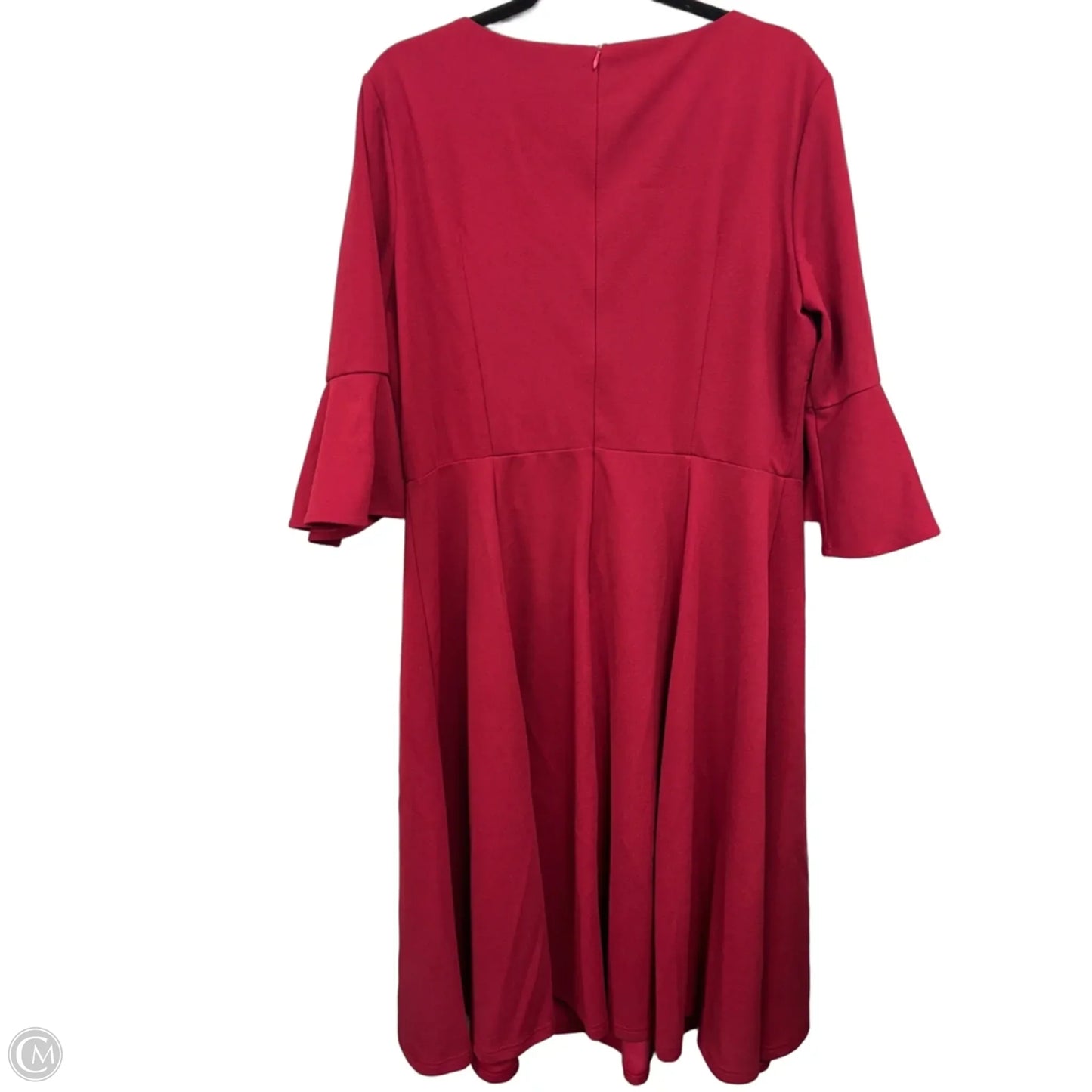 Dress Casual Midi By Clothes Mentor In Red, Size: 3