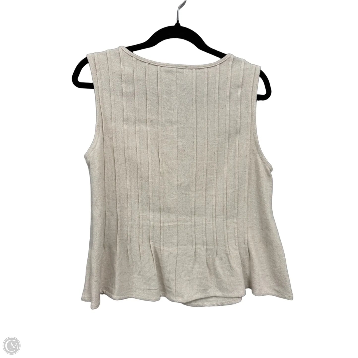 Top Sleeveless By White Birch In Beige, Size: M