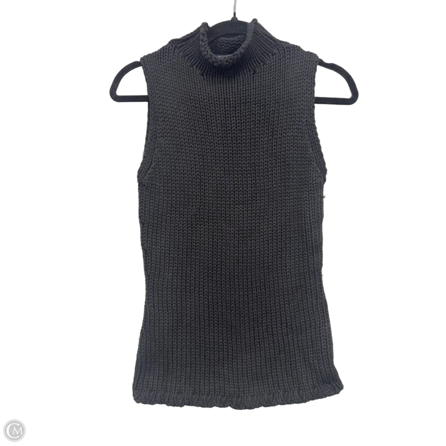 Sweater Short Sleeve By Harolds In Black, Size: S