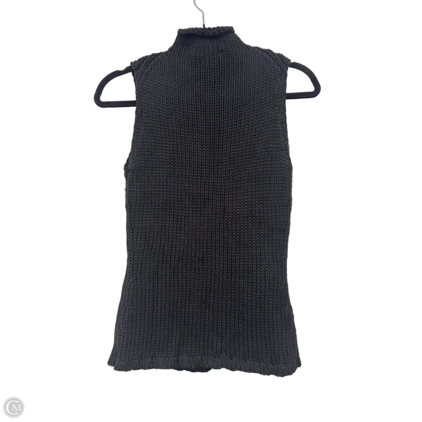Sweater Short Sleeve By Harolds In Black, Size: S