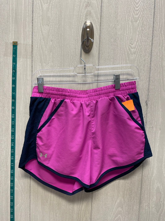 Pink Blue Athletic Shorts Under Armour, Size S