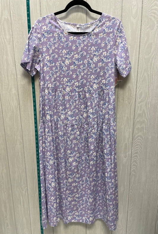 Purple Dress Casual Maxi Shein, Size S
