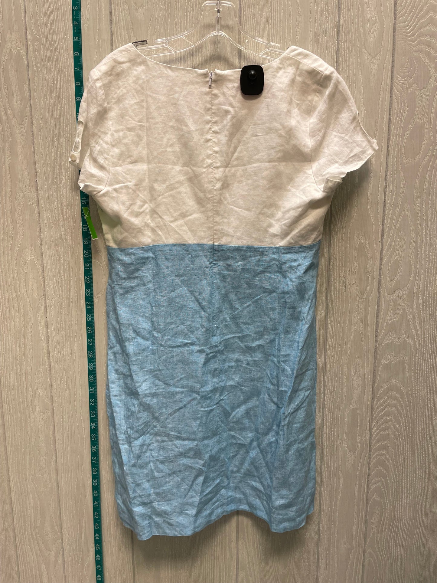 Blue & White Dress Casual Short Cmb, Size L