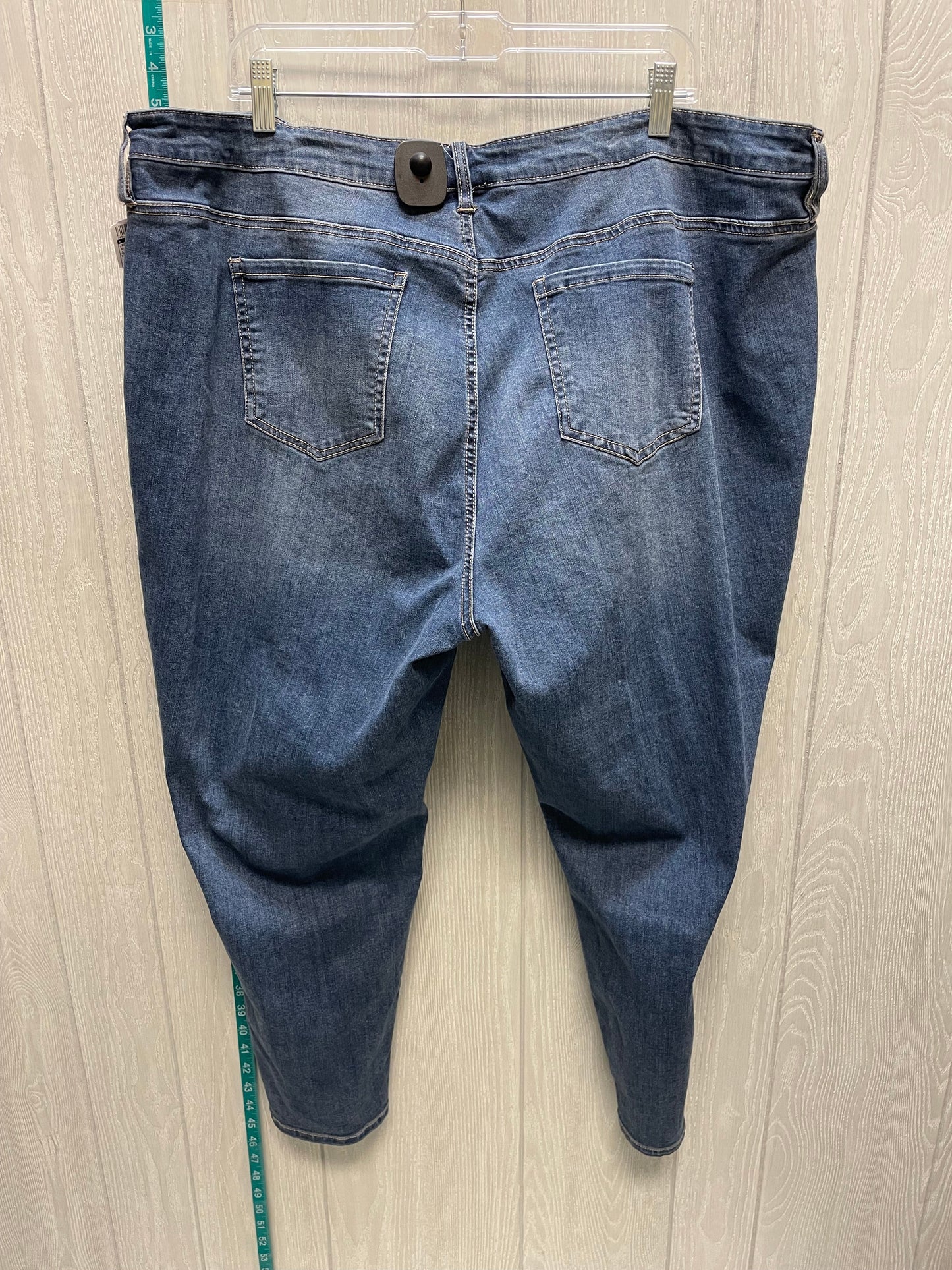 Blue Denim Jeans Cropped Clothes Mentor, Size 24