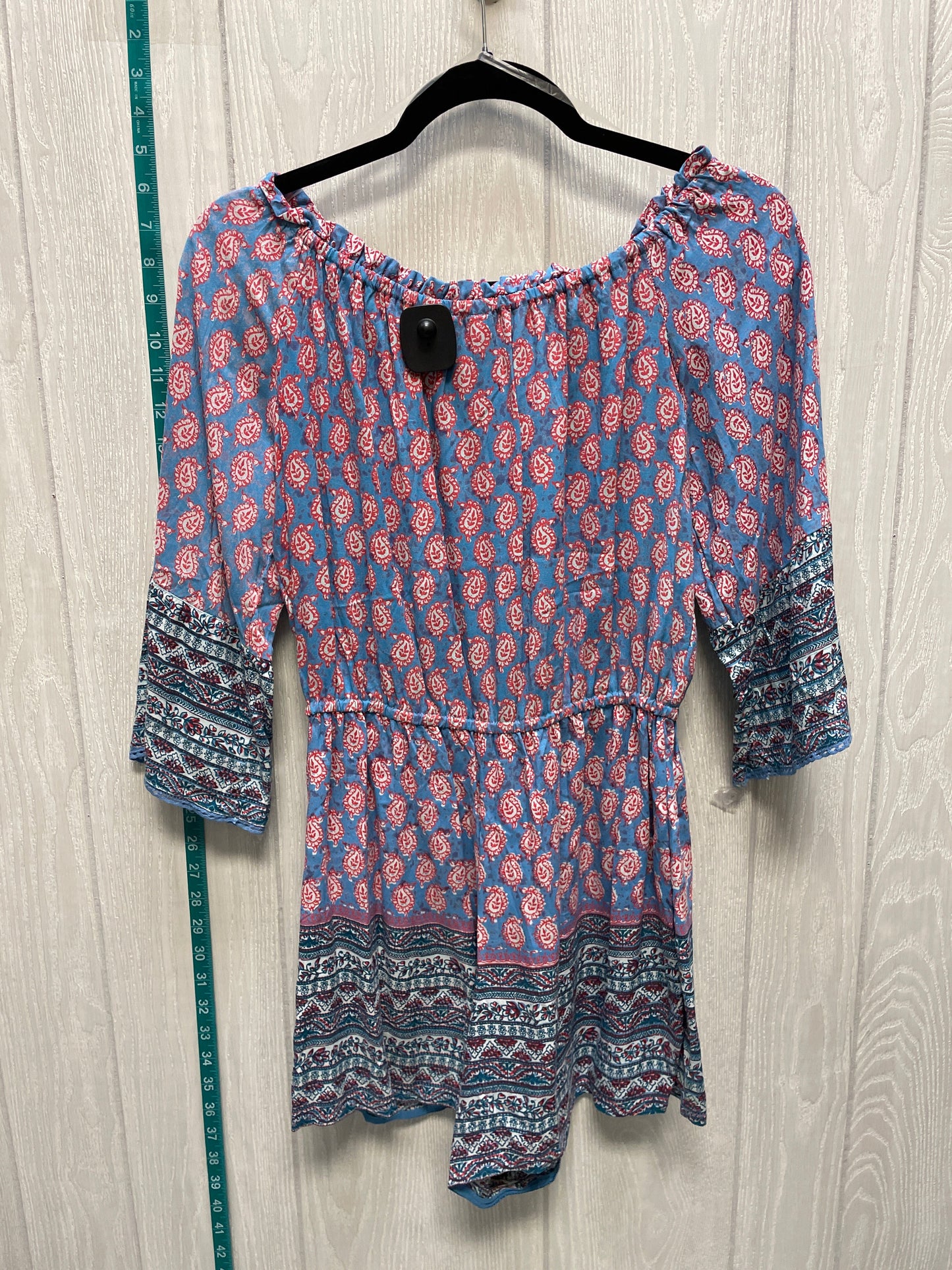 Blue & Red & White Romper Angie, Size L