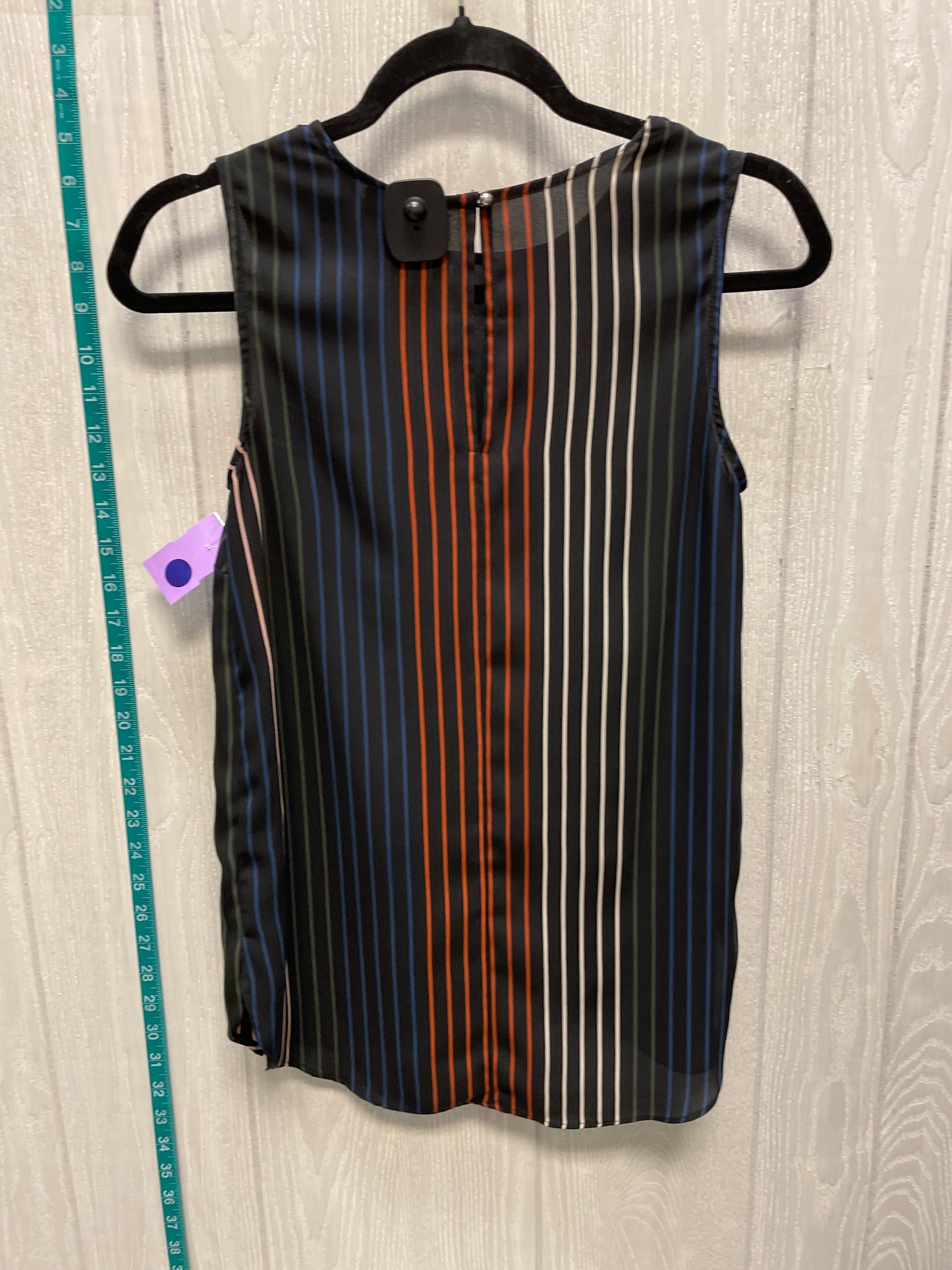 Striped Pattern Top Sleeveless Who What Wear, Size Xs