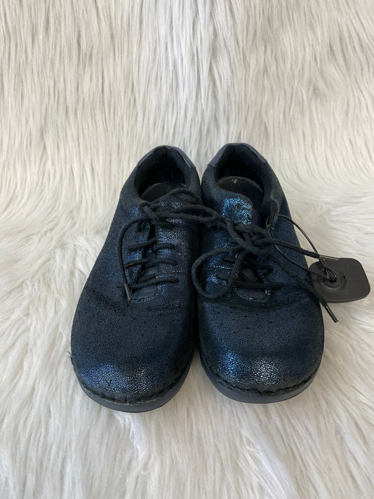 Navy Shoes Flats Alegria, Size 6.5