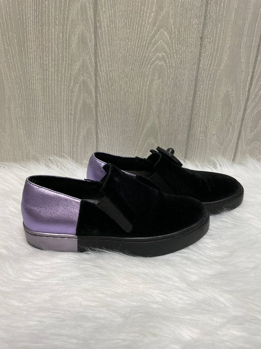Black & Purple Shoes Flats Free People, Size 6.5