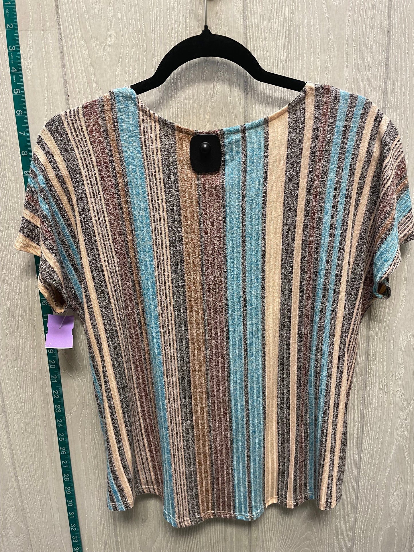 Striped Pattern Top Short Sleeve W5, Size S