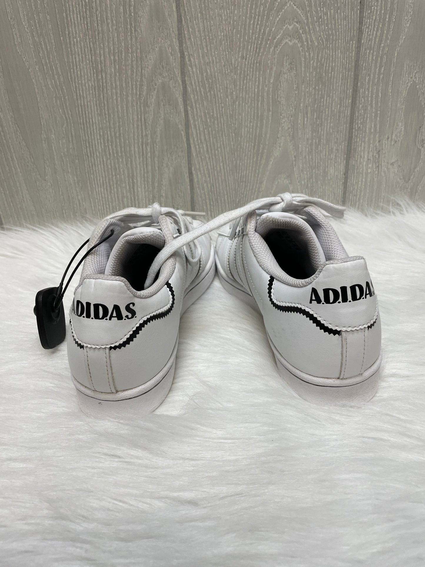 White Shoes Sneakers Adidas, Size 6.5