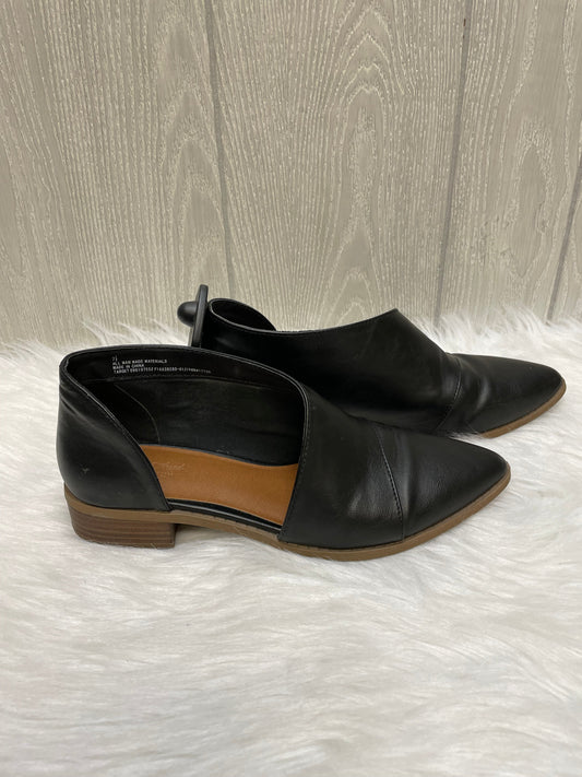 Black Shoes Heels Block Universal Thread, Size 7.5