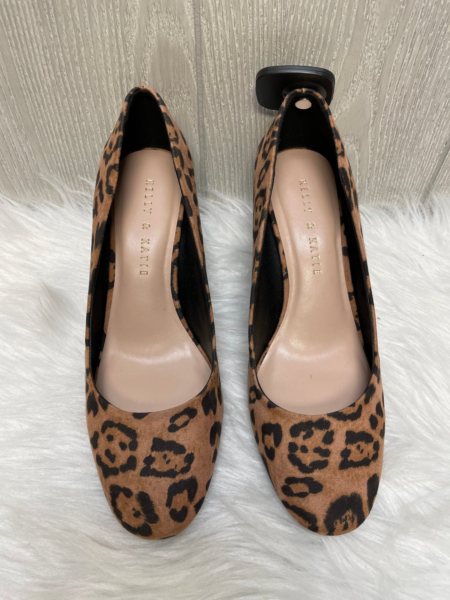 Animal Print Shoes Heels Block Kelly And Katie, Size 7.5