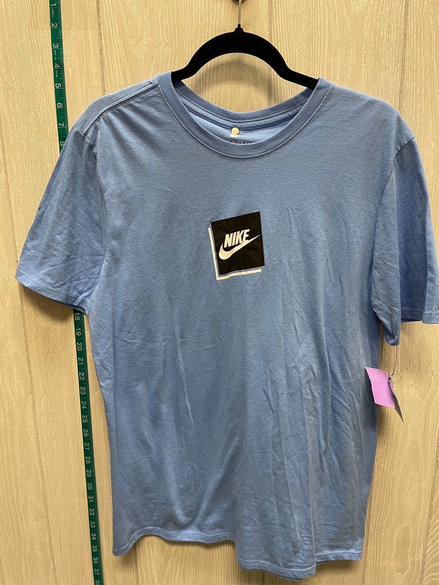 Blue & White Top Short Sleeve Basic Nike Apparel, Size M