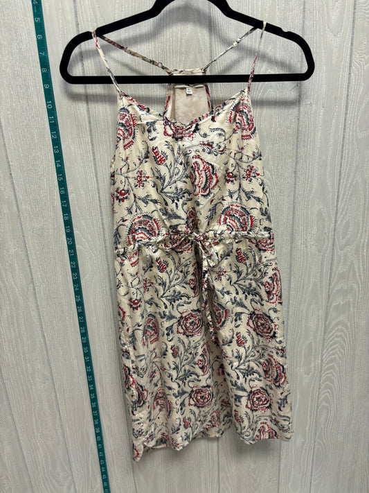 Floral Print Dress Casual Short Madewell, Size Xs