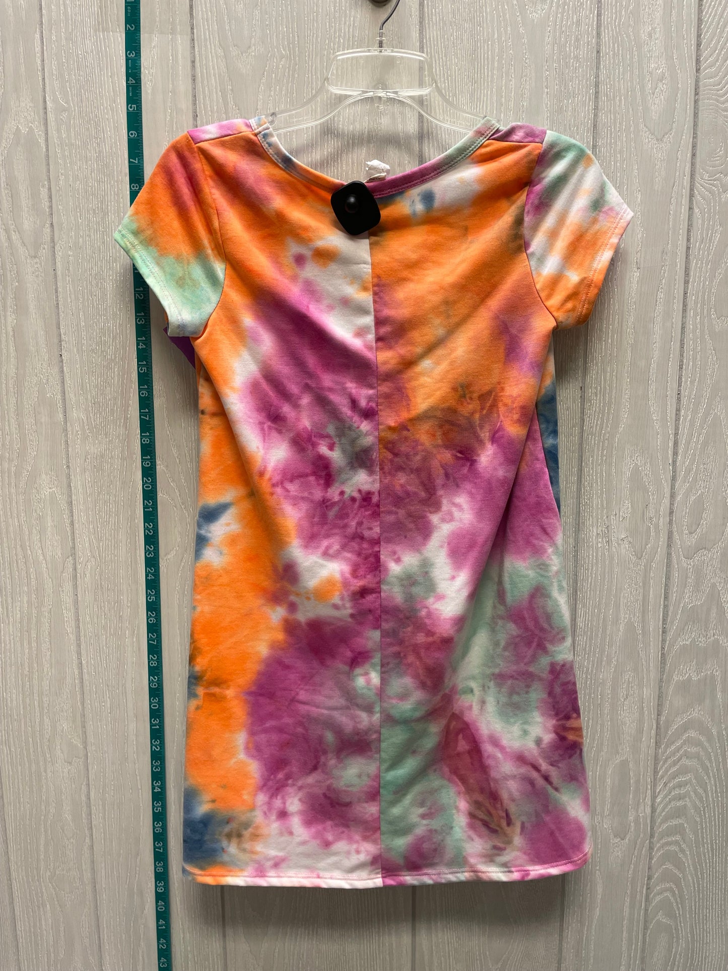 Tie Dye Print Dress Casual Short Caution To The Wind, Size Xs