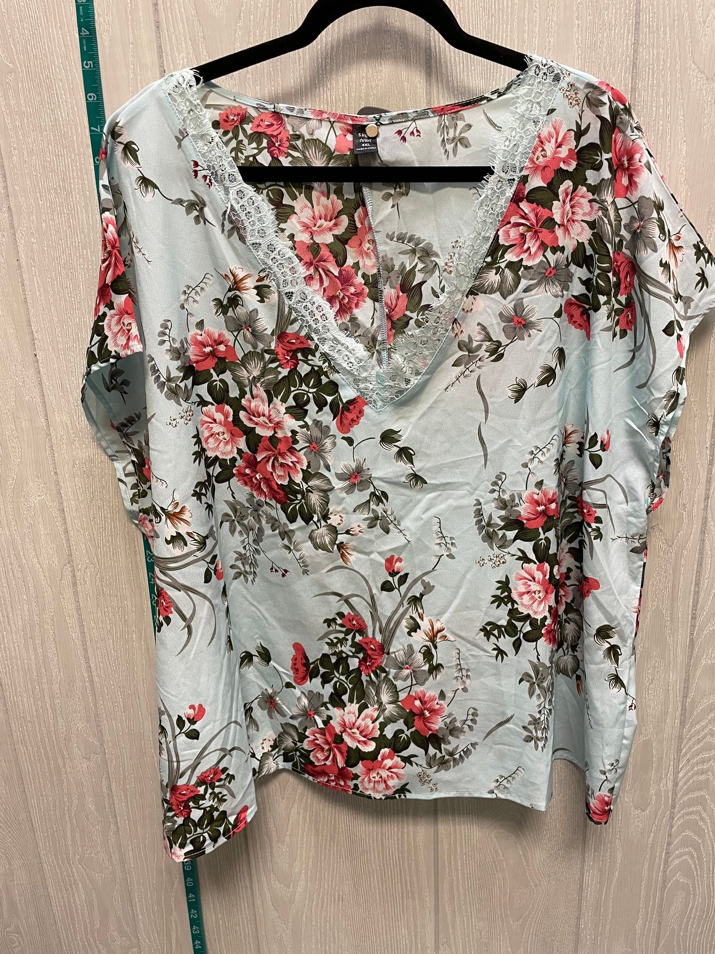 Floral Print Top Sleeveless Shein, Size 3x