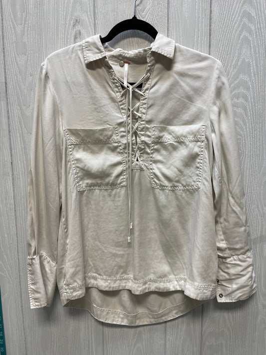 Top Long Sleeve By Free People In Tan, Size: Xs