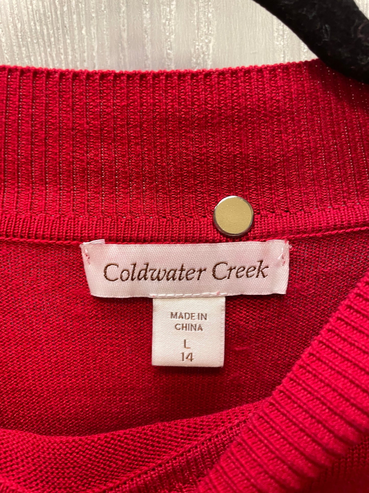 Sweater By Coldwater Creek In Red, Size: L