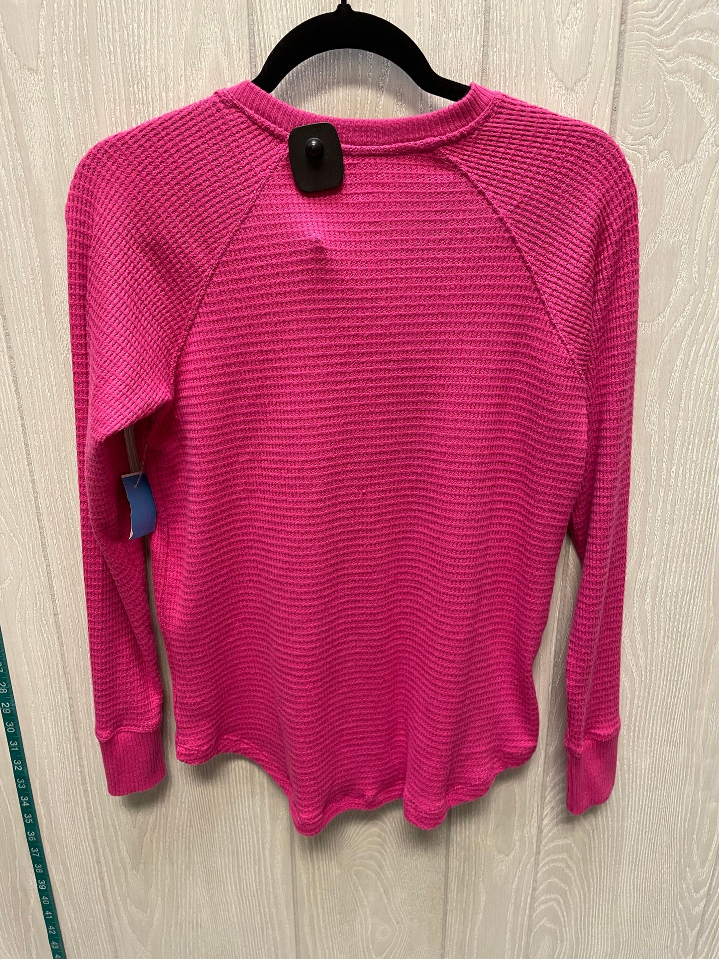 Top Long Sleeve Basic By American Eagle In Pink, Size: S