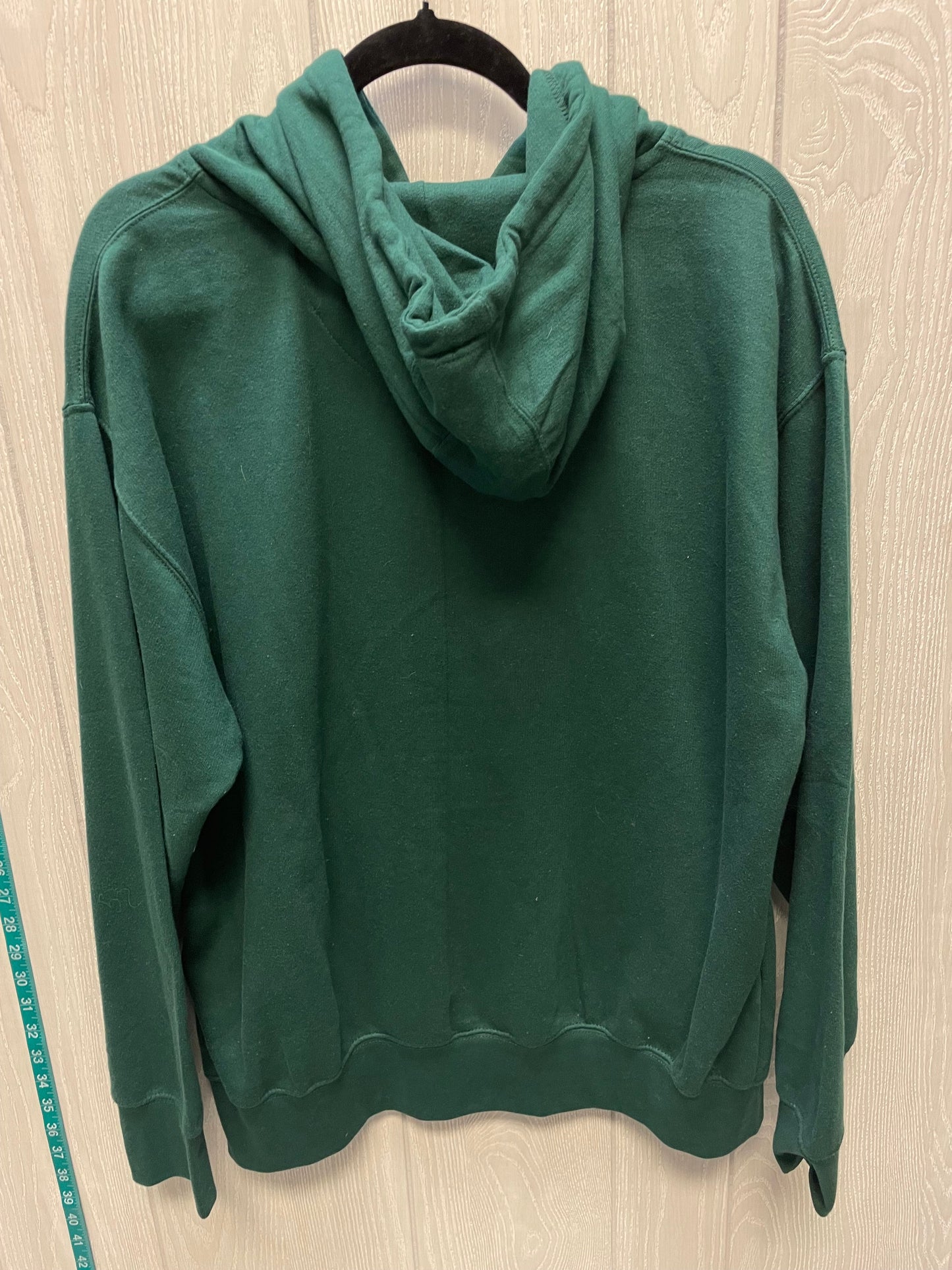 Sweatshirt Hoodie By smart In Green, Size: Xl