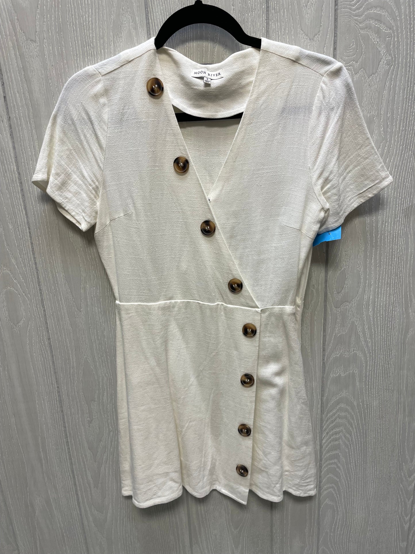 Dress Casual Short By Moon River In Cream, Size: S