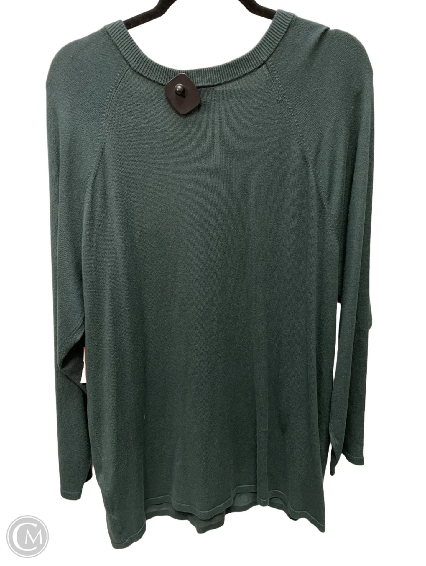 Sweatshirt Collar By Torrid In Green, Size: 2x