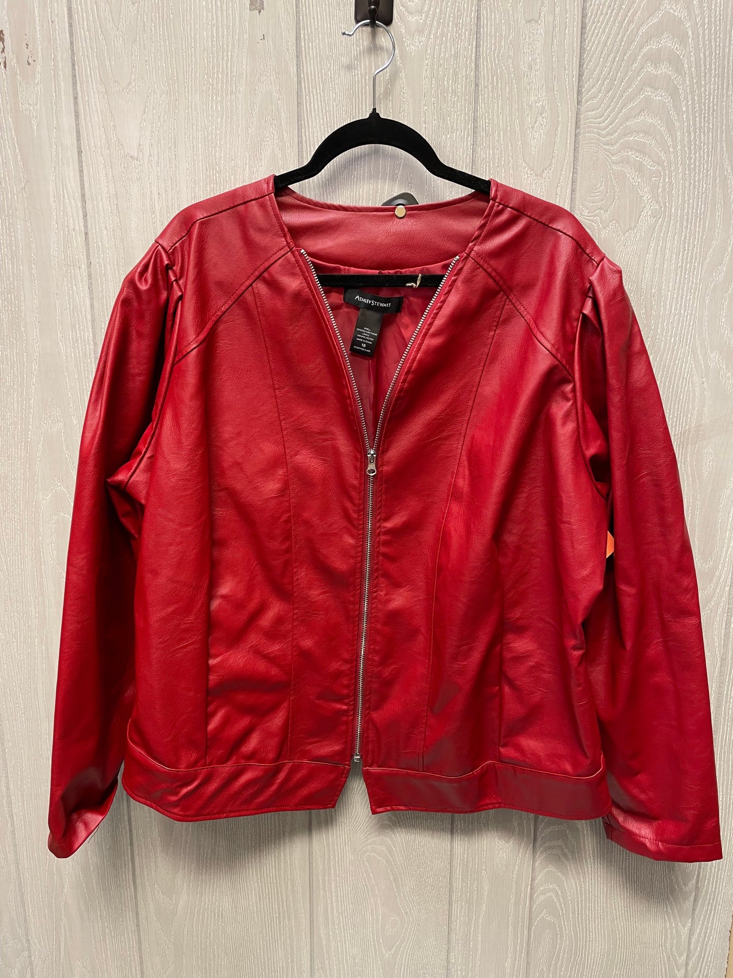 Jacket Other By Ashley Stewart In Red, Size: 1x