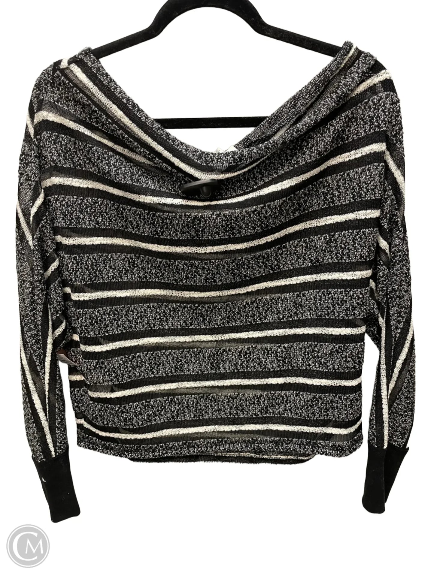 Sweater By Bke In Black & White, Size: M