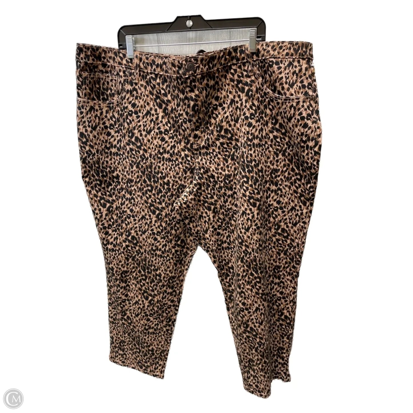 Jeans Straight By Terra & Sky In Animal Print, Size: 26