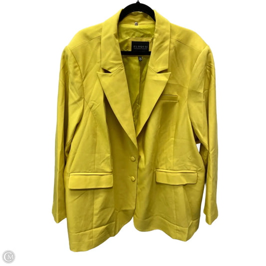 Blazer By Eloquii In Yellow, Size: 3x
